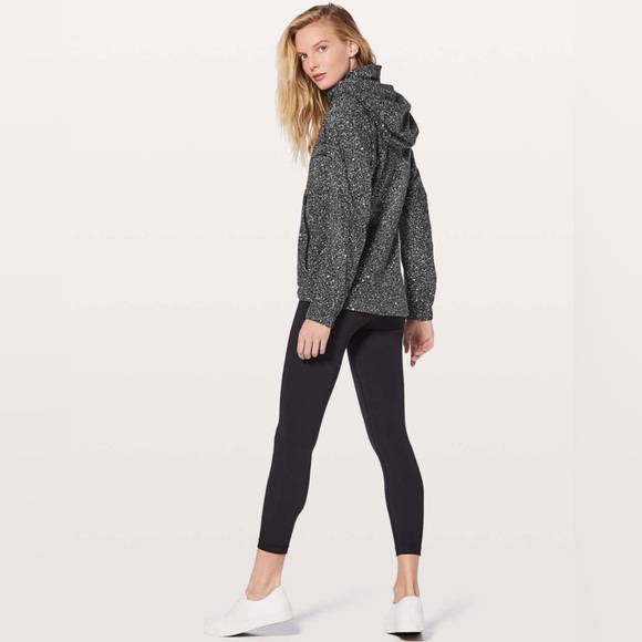 Lululemon Here To Move Jacket in Luminesce Splatter White Black - Picture 3 of 10